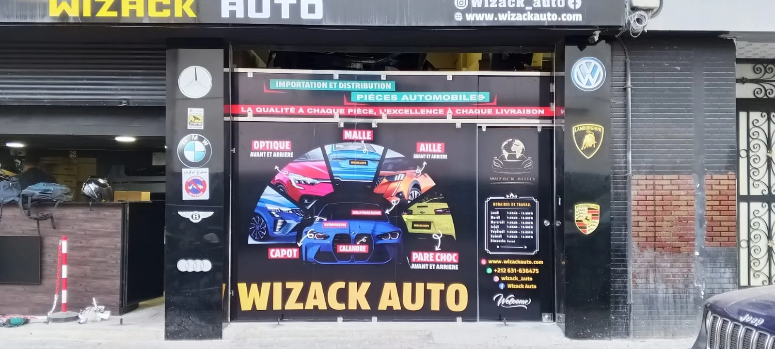 Habillage boutique auto